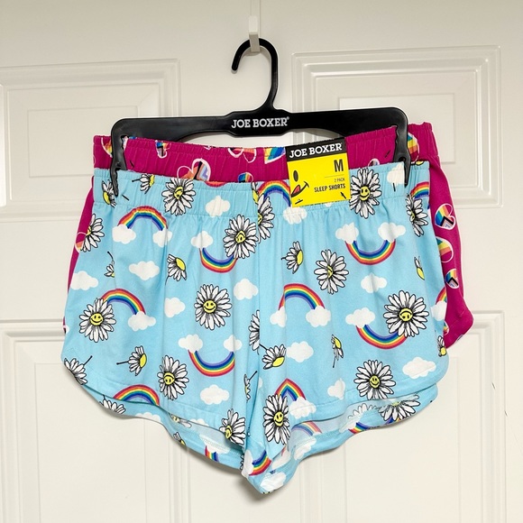 Joe Boxer - 2-Piece Teal & Pink Pajama Sleep Shorts - Picture 7 of 9